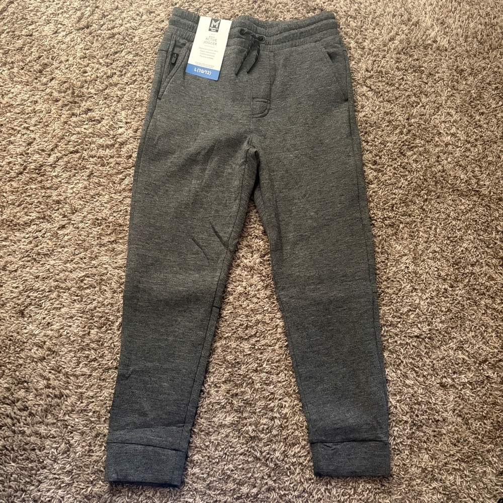 Boys Active Gray Jogger